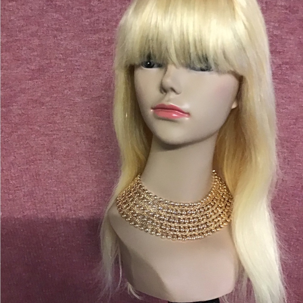 Human Wig Machine Made Wig with Bang Any Occasion for Women